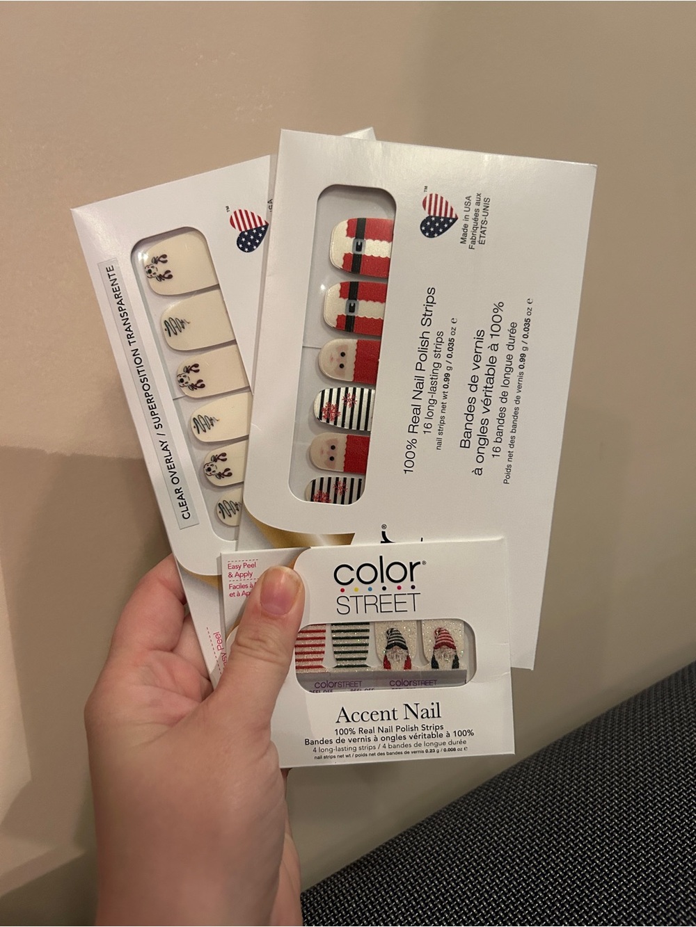 NWT Color Street Nails Christmas Set